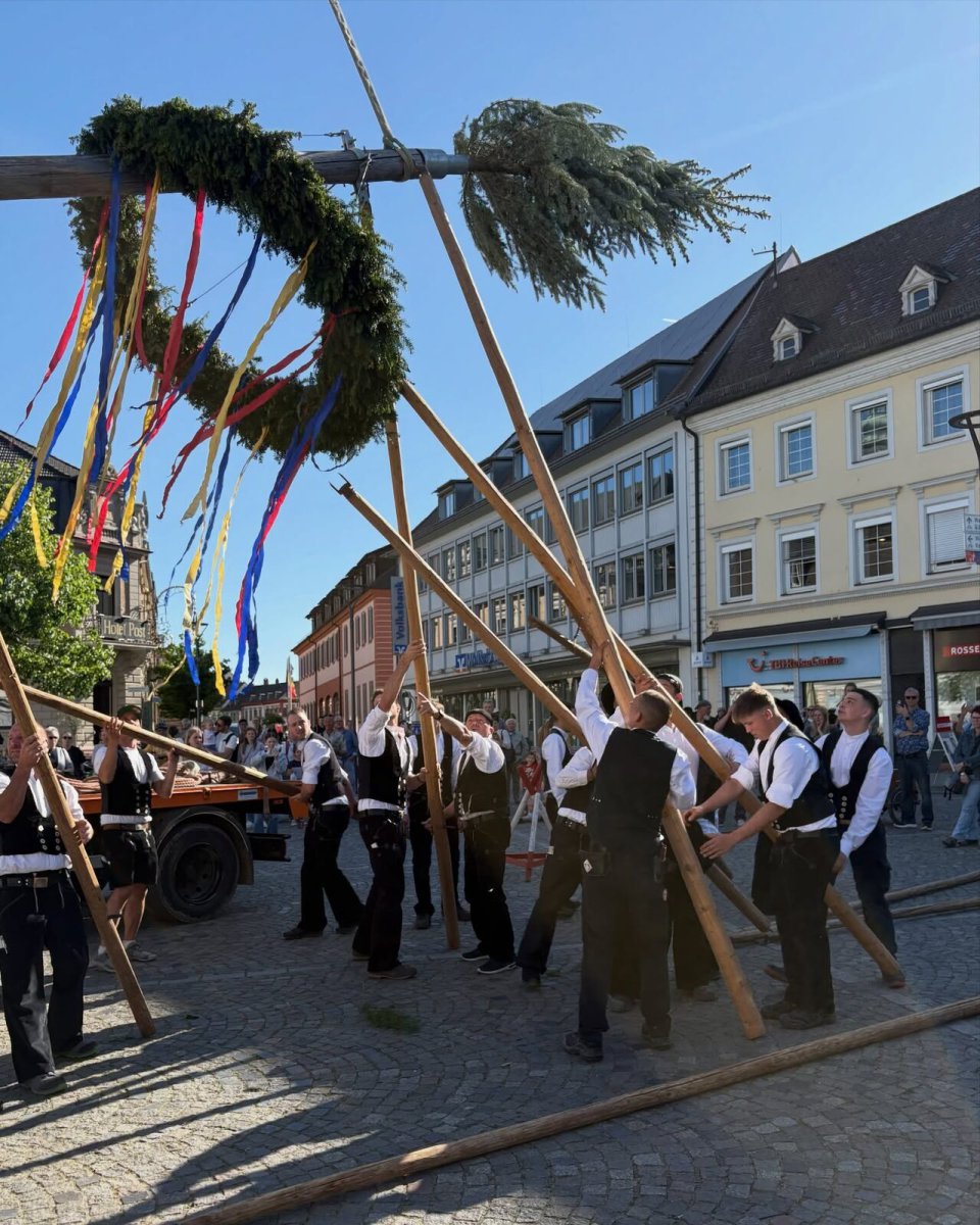 Der Handwerker-Maibaum steht